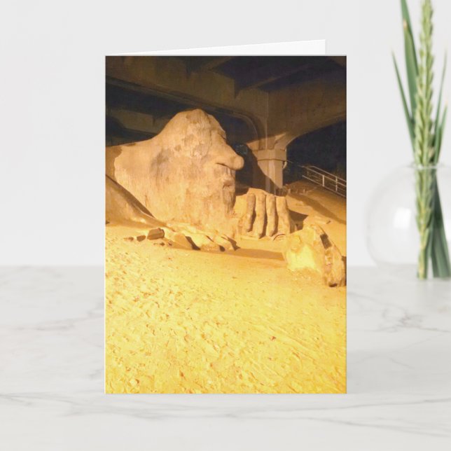 The Fremont Troll, Seattle, Washington Card (Front)