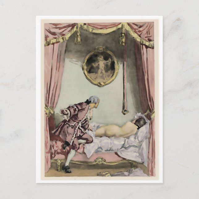 The French Bed  ~ Postcard / Invitations (Front)