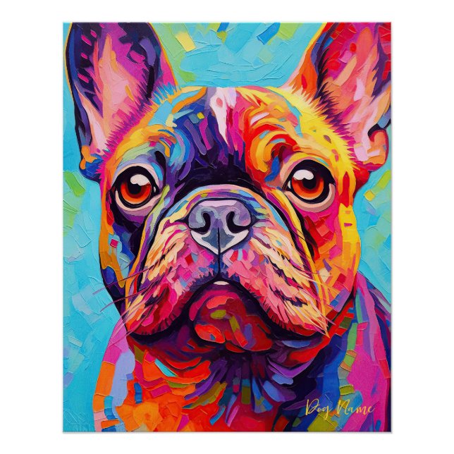 The French Bulldog Dog 003 - Zetton Ziana Poster (Front)