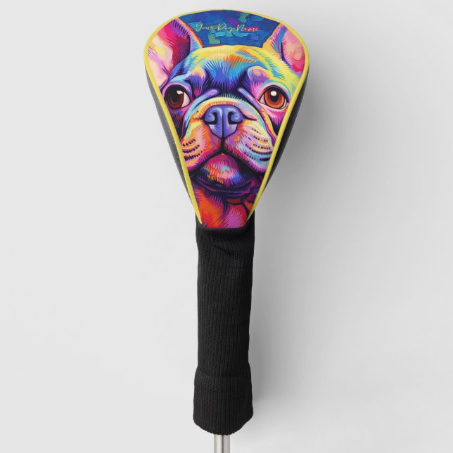 The French Bulldog Dog 004 - Zetton Ziana Golf Head Cover (Front)
