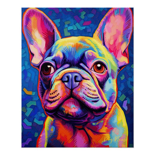 The French Bulldog Dog 004 - Zetton Ziana Poster (Front)