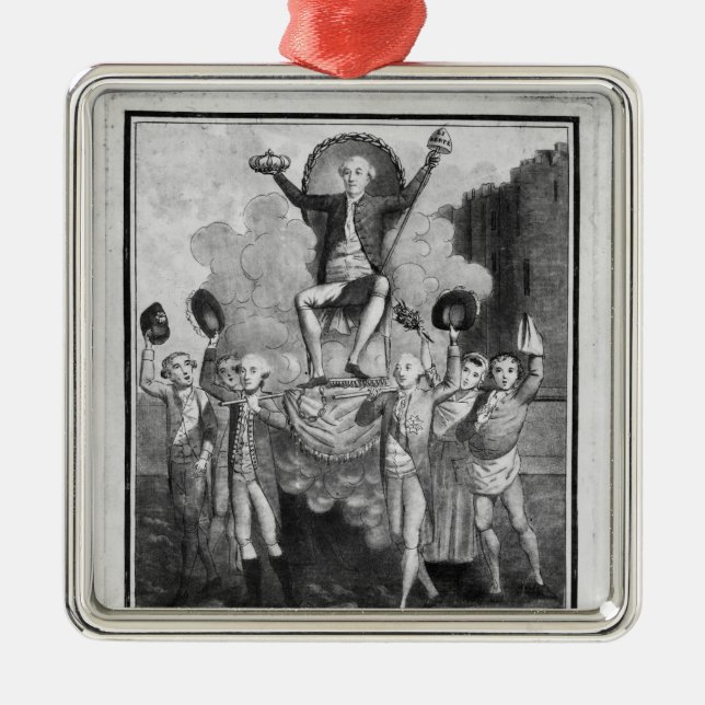 The French Constitution Metal Tree Decoration (Front)