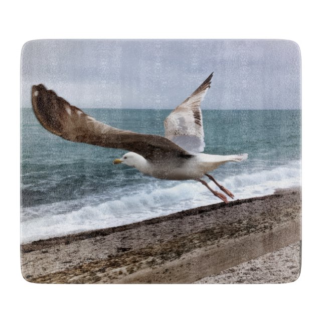 The French Etretat seagull Cutting Board (Front)