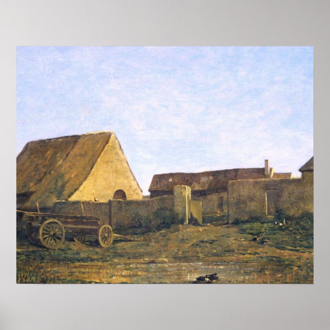 The French Farm by Charles-François Daubigny Poster (Front)