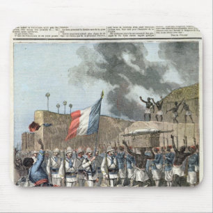 The French Flag Entering Abomey Mouse Pad