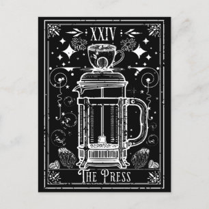 The French Press Coffee Tarot Card