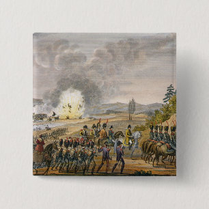 The French Retreat after the Battle of Leipzig, 19 15 Cm Square Badge