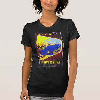 The French Riviera VIntage Travel Poster T-Shirt