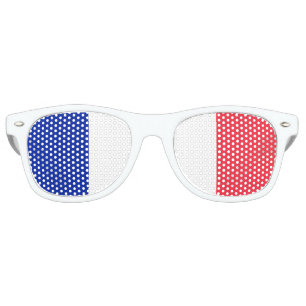 The French tricolour Flag of France Retro Sunglasses