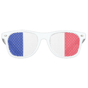 The French tricolour Flag of France Retro Sunglasses