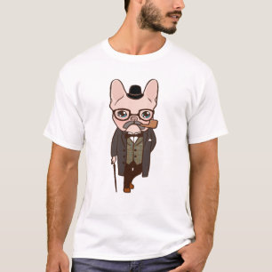 The Frenchie gentleman takes a walk after the spri T-Shirt