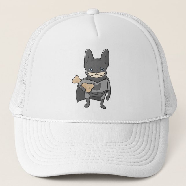 The Frenchieman Superhero Trucker Hat (Front)