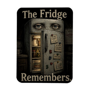 The Fridge Remembers Dark Humour Magnet