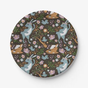 The Friendly Forest Paper Plate