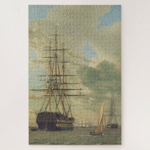 The Frigate at Anchor in the Roads Jigsaw Puzzle