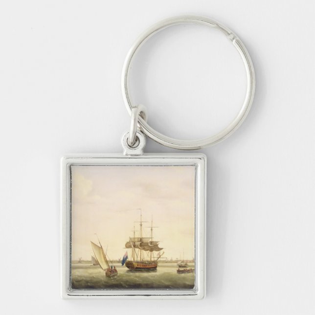 The Frigate 'Surprise' at Anchor off Great Yarmout Key Ring (Front)