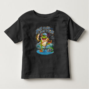 The Frog Angler: A Playful Twist on Fishing Toddler T-Shirt