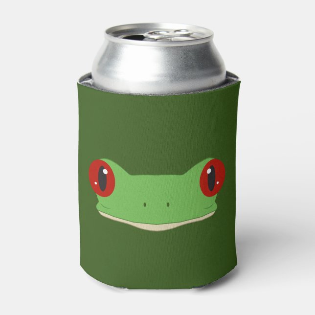 The Frog Face Can Cooler (Can Front)