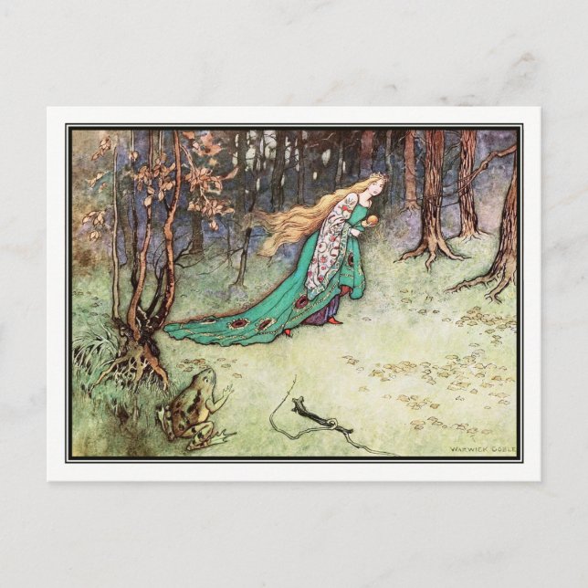 The Frog Prince by Warwick Goble Postcard (Front)