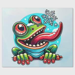The Frosty Frog Wrapping Paper