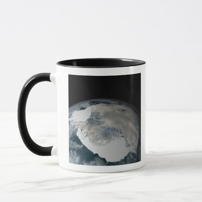 The frozen continent of Antarctica Mug (Left)