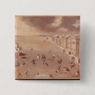 The Frozen Lagoon in 1708 15 Cm Square Badge