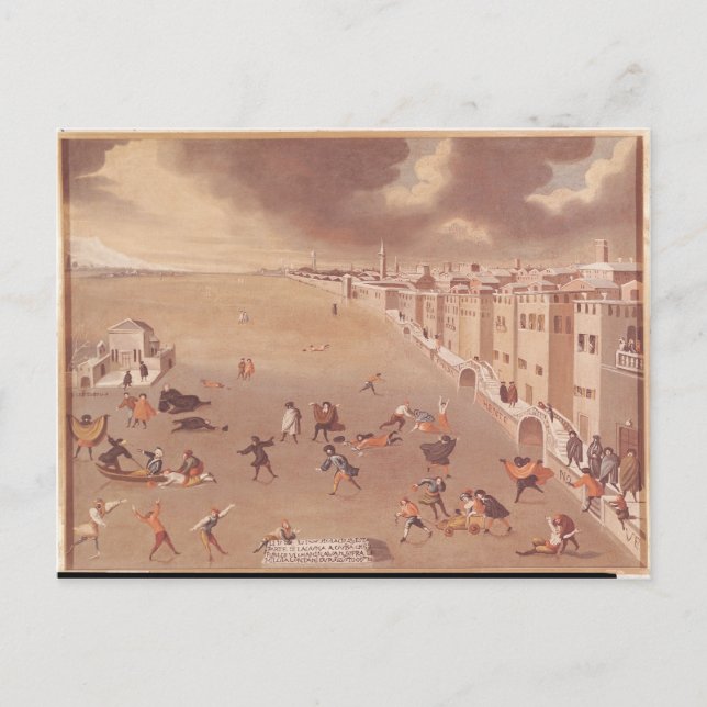 The Frozen Lagoon in 1708 Postcard (Front)