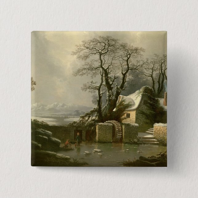 The Frozen Mill Race 15 Cm Square Badge (Front)