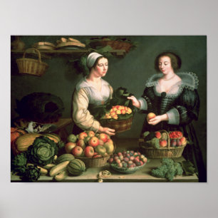 The Fruit and Vegetable Seller Poster