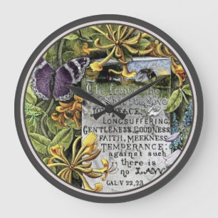 The Fruit Of The Spirit Large Clock
