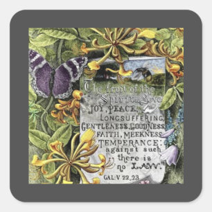 The Fruit Of The Spirit Square Sticker