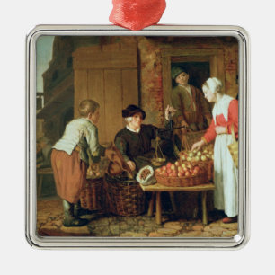 The Fruit Seller Metal Ornament