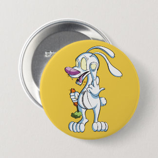 THE FU BUNNY_2 7.5 CM ROUND BADGE