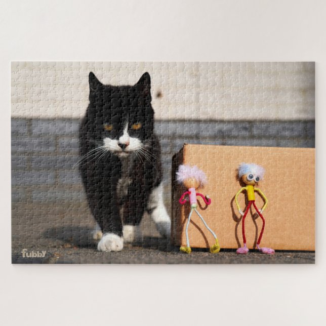 The Fubby's hide from the cat Ping. Jigsaw Puzzle (Horizontal)