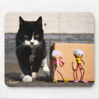The Fubby's hide from the cat Ping. Mouse Pad