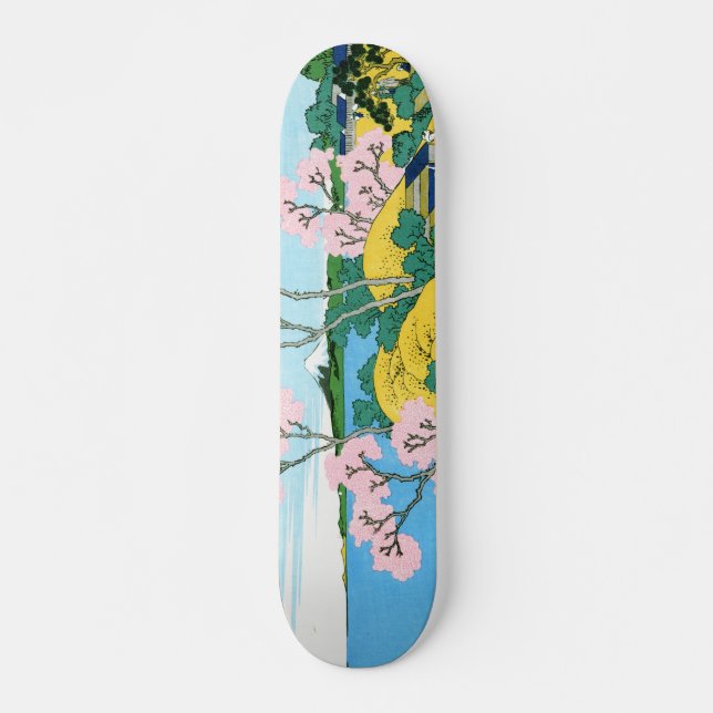 The Fuji from Gotenyama at Shinagawa Hokusai ukiyo Skateboard (Front)