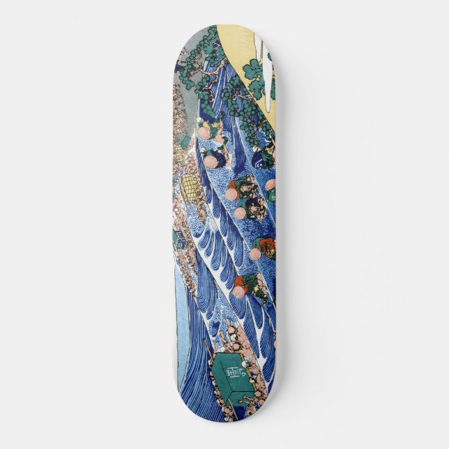 The Fuji from Kanaya on the Tokaido Hokusai ukiyo Skateboard (Front)
