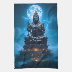 The Full Moon Light of the Buddha Tea Towel