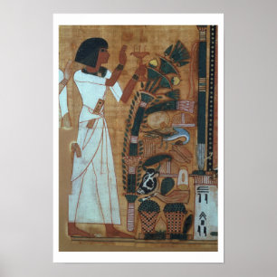 The Fumigation of Osiris, page from the Book of th Poster