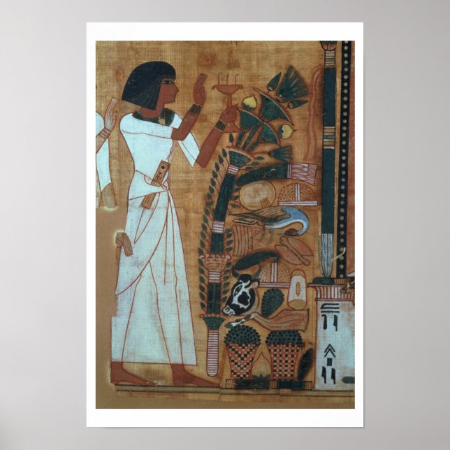 The Fumigation of Osiris, page from the Book of th Poster (Front)