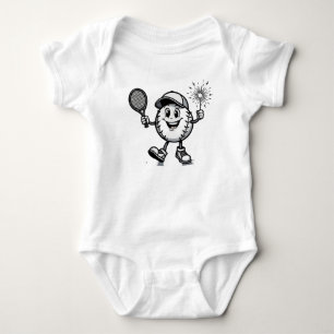 The Fun Baseball Character Baby Bodysuit