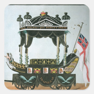 The Funeral of Lord Nelson on 9th January 1806 Square Sticker