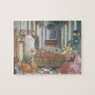The Funeral of St. Stephen, detail from the cycle Jigsaw Puzzle