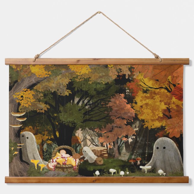 The Fungi Foragers Hanging Tapestry (Front)