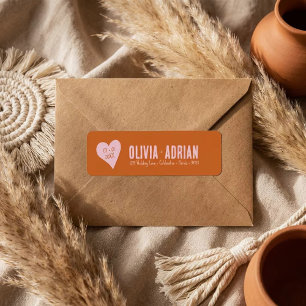 The Funky Nuptials Return Address Label