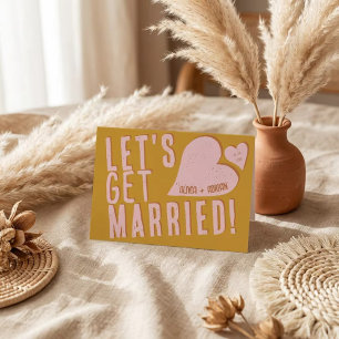 The Funky Nuptials Shadow Wedding Invitation