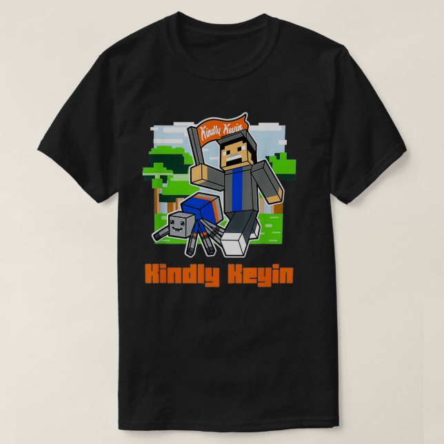 The Funny Block Buddies Kindly Keyin For Boy and G T-Shirt (Design Front)