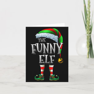 The Funny Elf Shirt Matching Family Funny Christma Card