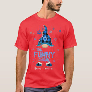The Funny Gnome Happy Hanukkah Jewish Gnomes Lover T-Shirt