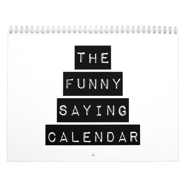 The Funny Saying Calendar (Cover)